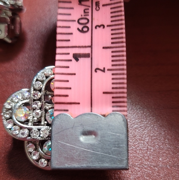 Vintage Clip On earrings Silver tone - Picture 5 of 5